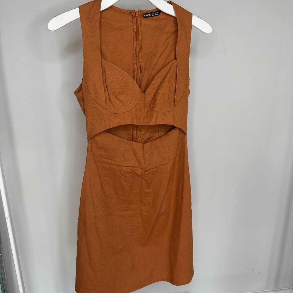 Cropped Bustier Dress Cutout
